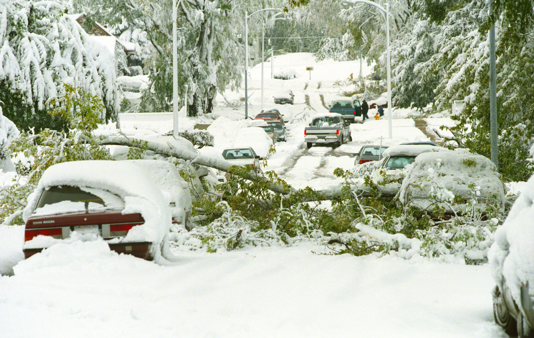 This photo was taken at 30th and Arcadia Streets, near Miller Park. The view is looking west from 30th Street.